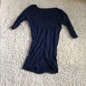 LA made navy 1/2 sleeve tee